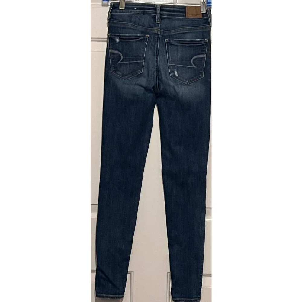 American Eagle Outfitters Super Super Stretch X Super Hi-Rise Jegging Size 0‎